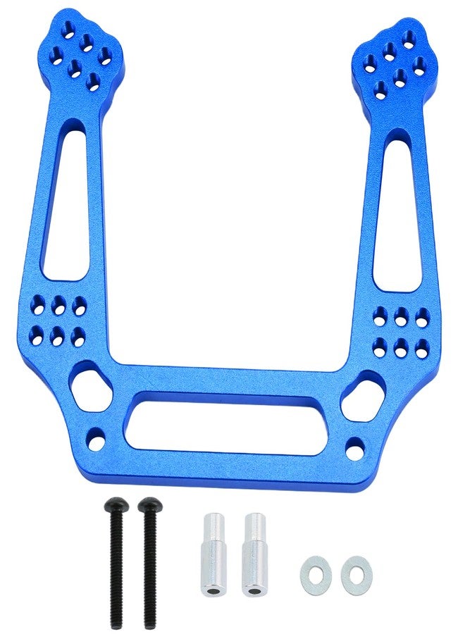 POLANTA Aluminum Alloy Front Shock Tower Upgrade Part Compatible with Slash 2wd Rustler Bandit Stampede, Replace 3639 (Blue) - Image 1